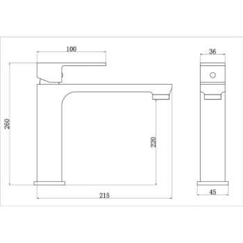 Fleko Levi Tall Lavabo Bataryası Krom 10100720 - Görsel 2