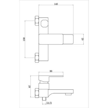 Fleko Rio 323 Banyo Bataryası Krom 10250320 - Görsel 2