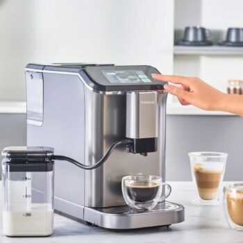 Homend Coffeebreak 5008H Çelik Kahve Öğütücülü, Süt Köpürtücülü, Dokunmatik Ekranlı Full Otomatik Espresso Makinesi - Görsel 7