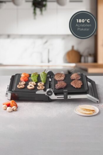 Homend Grilliant 1340H Inox Tost ve Izgara Makinesi - Görsel 3