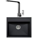 Real Stone K004 Olympos Siyah Eviye-Göksu L Siyah Eviye Bataryası