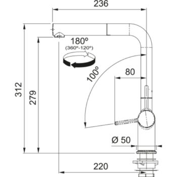 Franke Actıve Plus Doccia 2.0 Spiralli Armatür Sahara Mutfak Eviye Bataryası - Görsel 2