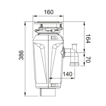 Franke SLIM 100 Çöp Öğütücü - Görsel 2