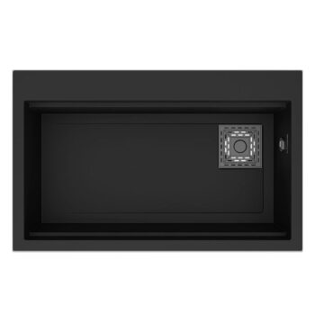 Real Stone LİKYA 75,5x47 cm Siyah Granit Mutfak Eviyesi