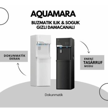 AQUAMARA Buz Makinalı Su Sebili LYCZ629-Siyah - Görsel 2