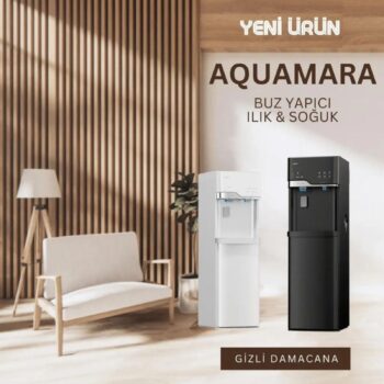 AQUAMARA Buz Makinalı Su Sebili LYCZ629-Siyah - Görsel 3