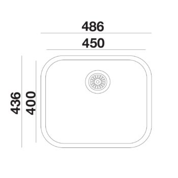 Livinox 40x45 Tek Gözlü Dekorlu Taşmasız Çelik Mutfak Eviyesi - Görsel 2