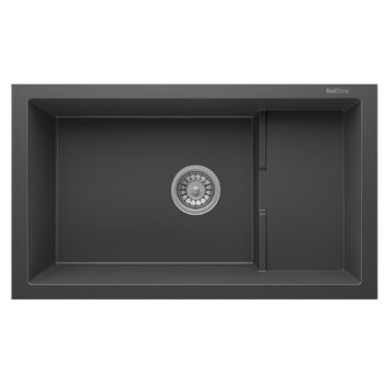 Real Stone P017 Patara Antrasit Granit Mutfak Eviyesi 77x46