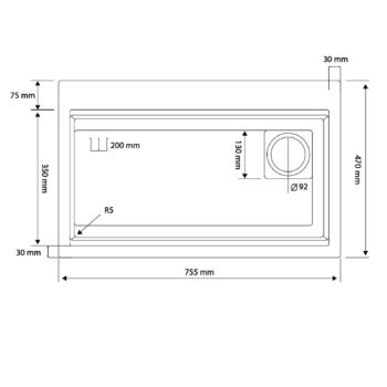 Real Stone Victoria Granit Akıllı Eviye Seti Gri 75.5X47 cm - Görsel 4