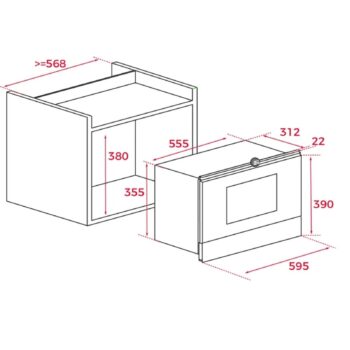 Teka MWR 22 BI VN Country Krem Mikrodalga - Görsel 4