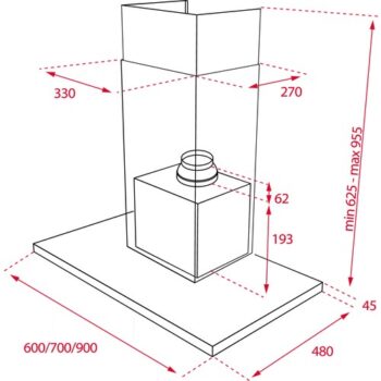 Teka DSJ 650 Ultra Slim 60 cm Inox Duvar Tipi Davlumbaz - Görsel 5