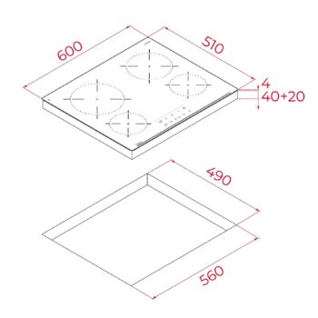 Teka TBC 64010 TTC 60 cm Vitroseramik Elektrikli Ocak - Görsel 7
