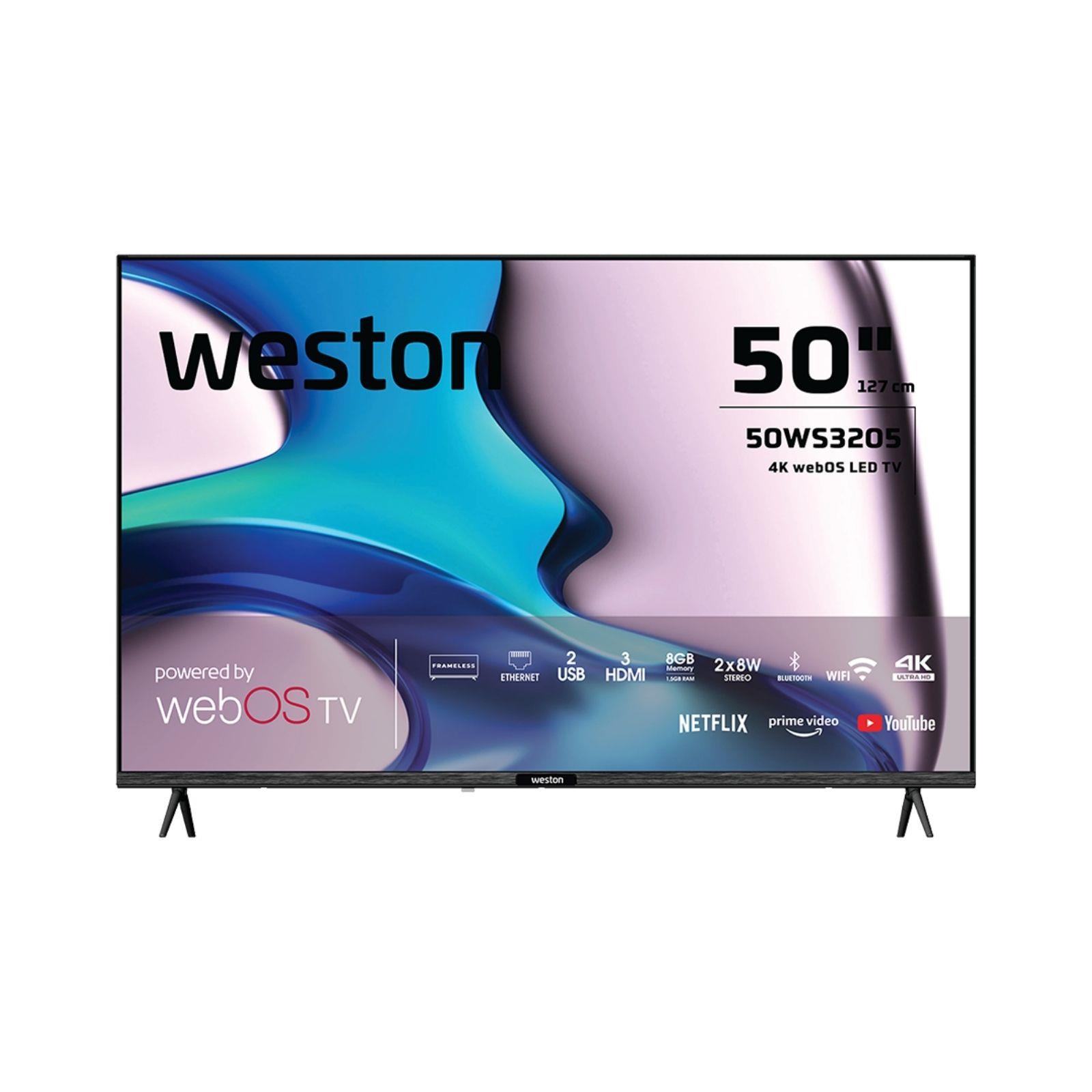 weston-50ws3205-50-127-ekran-4k-ultra-hd-webos-led-tv-6746.jpg Weston 50WS3205 50" 127 Ekran 4K Ultra HD WebOS LED TV - Görsel 1