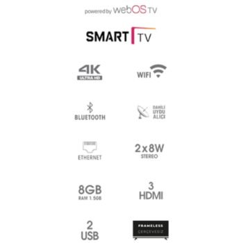 Weston 50WS3205 50" 127 Ekran 4K Ultra HD WebOS LED TV - Görsel 6