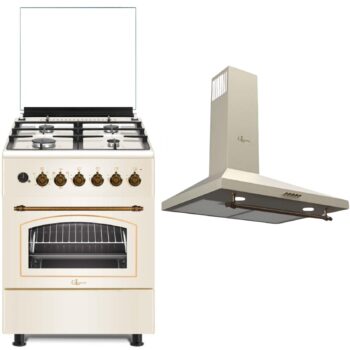 GL General 60 cm Krem Kuzine Set (GLD 022RK-GLF 6040RK)