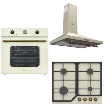 GL General 60 cm Rustik Krem Set (GLD 022RK - GLF 6040RK- GLF 6007RK )