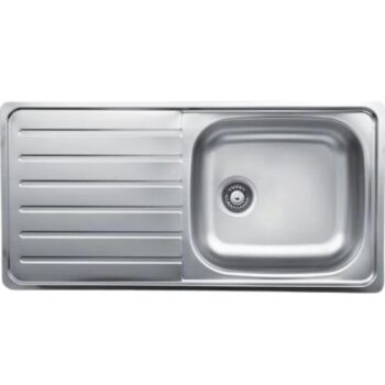 Livinox Dorian 50x100cm Tek Gözlü Desenli Tezgah Üstü Sol Damlalıklı Çelik Mutfak Eviyesi