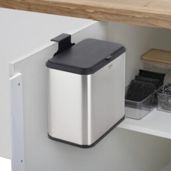 5five Simply Smart Dolap İçi Compact 5LT. Çöp Kovası Çelik - Görsel 3