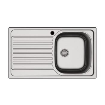 Hafele Capua 04 86x50 cm Sol Damlalıklı Paslanmaz Çelik Mutfak Eviyesi