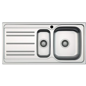 Hafele Capua 05 100x50 cm Dekorlu Sol Damlalıklı Paslanmaz Çelik Mutfak Eviyesi