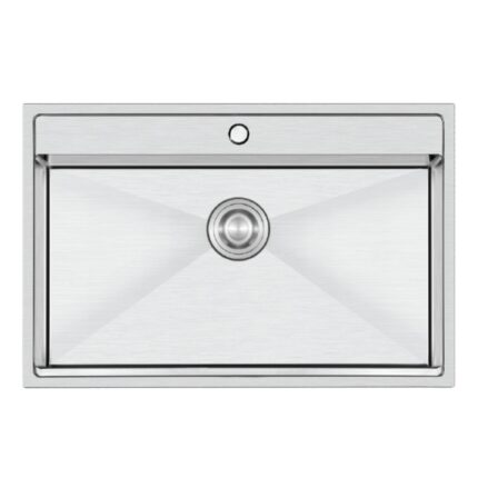 Crauf Poli 6303 PVD Inox Tek Gözlü 51x78 cm Paslanmaz Çelik Mutfak Eviyesi