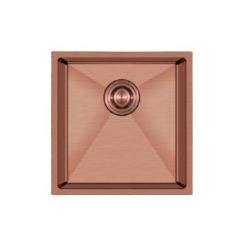 Crauf Stella 4444 PVD Bakır 40x40 El Yapımı Paslanmaz Çelik Mutfak Eviyesi