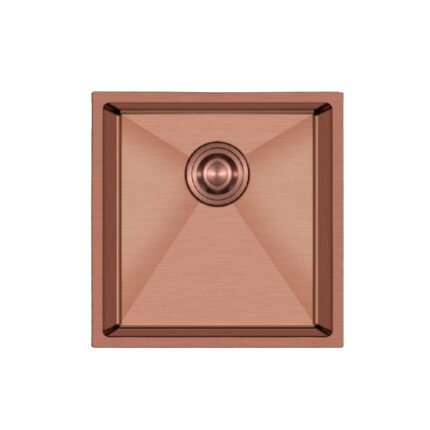 Crauf Stella 4444 PVD Bakır 40x40 El Yapımı Paslanmaz Çelik Mutfak Eviyesi