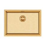 Crauf Stella 4449 PVD Altın 40x45 El Yapımı Paslanmaz Çelik Mutfak Eviyesi