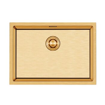 Crauf Stella 4449 PVD Altın 40x45 El Yapımı Paslanmaz Çelik Mutfak Eviyesi