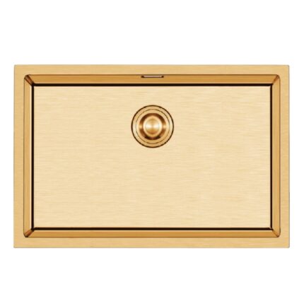 Crauf Stella 4454 PVD Altın 50x40 El Yapımı Paslanmaz Çelik Mutfak Eviyesi