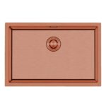 Crauf Stella 4454 PVD Bakır 50x40 El Yapımı Paslanmaz Çelik Mutfak Eviyesi