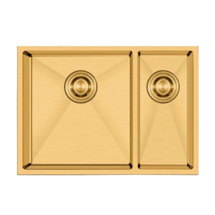 Crauf Stella 4563 PVD Altın 1,5 Gözlü Sağ Paslanmaz Çelik Mutfak Eviyesi