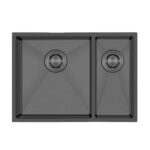 Crauf Stella 4563 PVD Füme 1,5 Gözlü Sağ Paslanmaz Çelik Mutfak Eviyesi