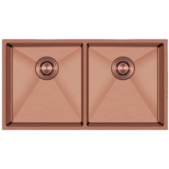 Crauf Stella 4580 PVD Bakır 2 Gözlü Paslanmaz Çelik Mutfak Eviyesi