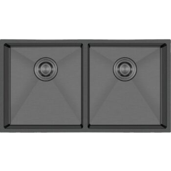 Crauf Stella 4580 PVD Füme 2 Gözlü Paslanmaz Çelik Mutfak Eviyesi