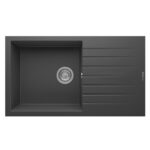 Real P014 LOADİKYA 86 XL Antrasit Granit Mutfak Eviyesi 86X50 cm