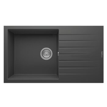 Real P014 LOADİKYA 86 XL Antrasit Granit Mutfak Eviyesi 86X50 cm