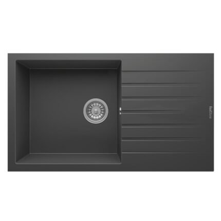 Real P014 LOADİKYA 86 XL Antrasit Granit Mutfak Eviyesi 86X50 cm