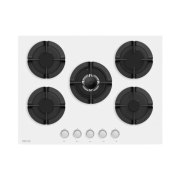Tecna 8481 5 Gözlü 70 cm Döküm ızgara Beyaz Ankastre Ocak