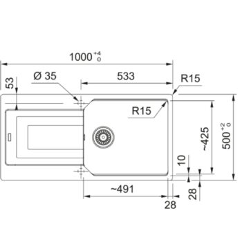Franke Urban UBG 611-100 Oyster Granit Mutfak Eviyesi - Görsel 2