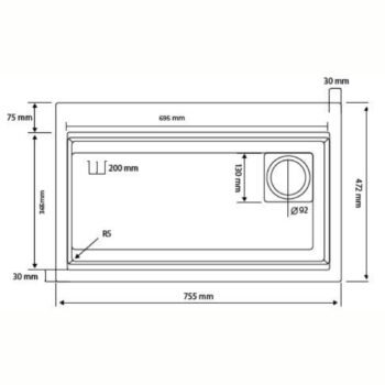 Real Stone LİKYA 75,5x47 cm Antrasit Granit Mutfak Eviyesi - Görsel 2