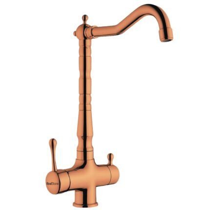 Real Stone Ares Rustik Arıtmalı Bakır Mutfak Eviye Bataryası