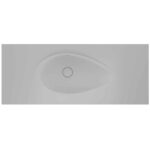 Real Stone Avocado Etajerli 80x50 Beyaz Granit Banyo Lavabosu