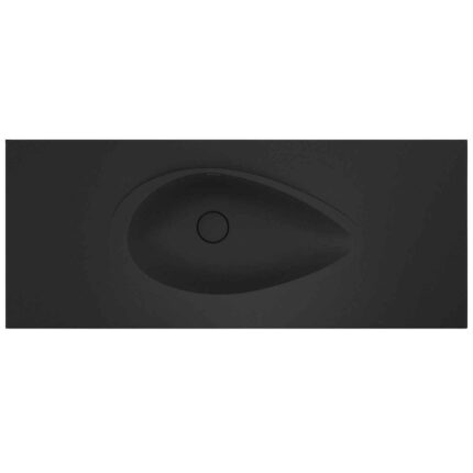 Real Stone Avocado Etajerli 90x50 Siyah Granit Banyo Lavabosu