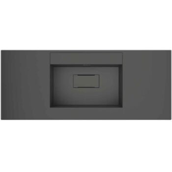 Real Stone Flatstone 100x50 Antrasit Etajerli Granit Banyo Lavabosu