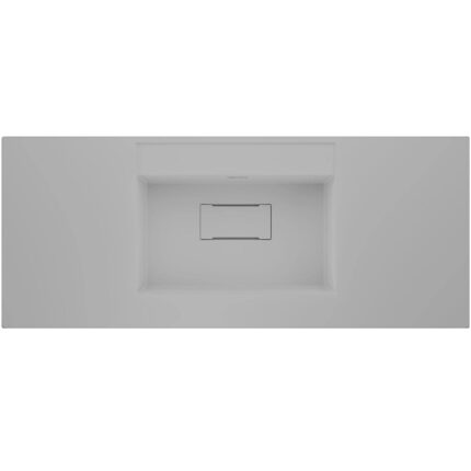 Real Stone Flatstone 100x50 Beyaz Etajerli Granit Banyo Lavabosu