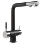 Real Stone Martis Arıtmalı Spiralli Antrasit Eviye Bataryası