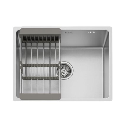 Fleko Lotus Inox 50.40 Petek Dokulu Paslanmaz Çelik Mutfak Eviyesi