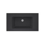 Real Stone ZENITH 80 Etajerli Antrasit Granit Banyo Lavabosu 80x45