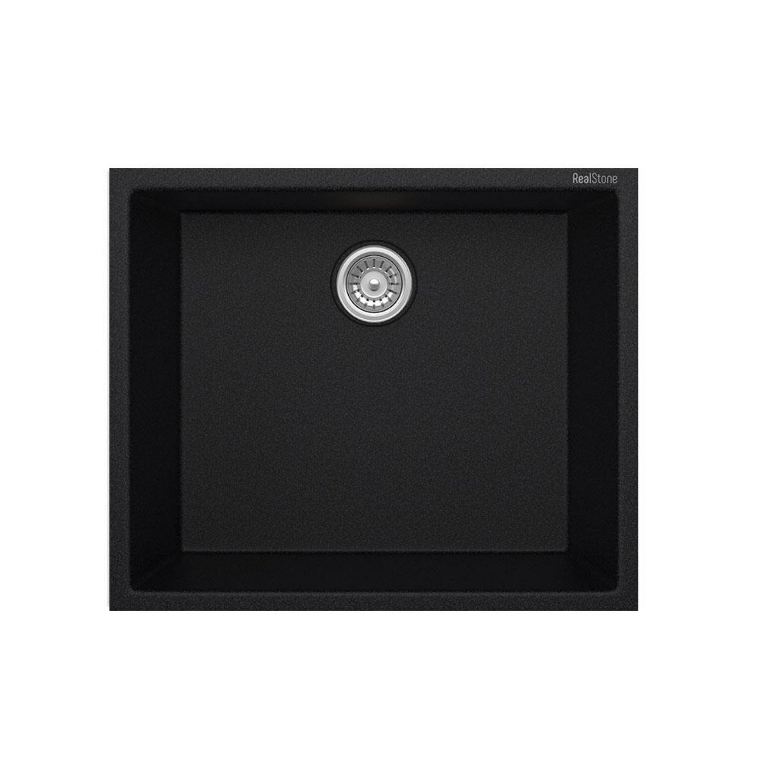 STEEP SİYAH 50X40 Real Stone Steep 50x40 Siyah Granit Mutfak Eviyesi - Görsel 1